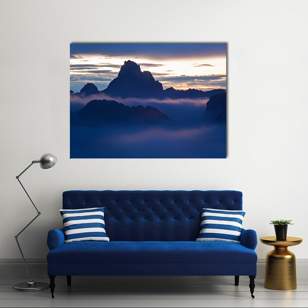 Dolomites Alps In Italy Canvas Wall Art