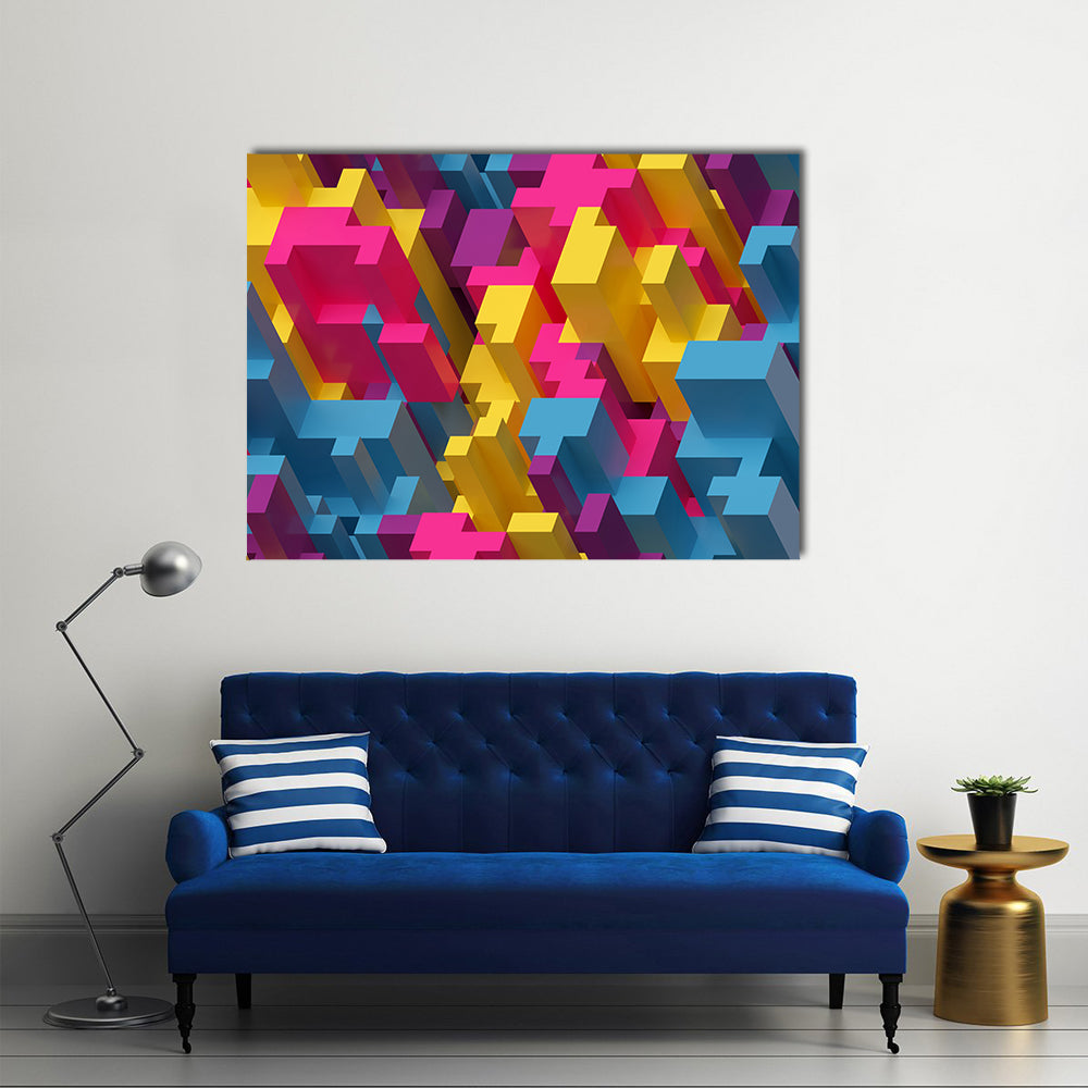 3D Digital Illustration Canvas Wall Art