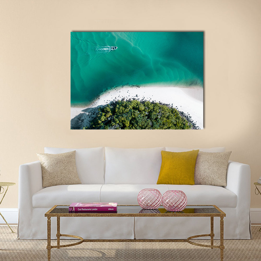 Drone Shot Of Gold Coast Canvas Wall Art