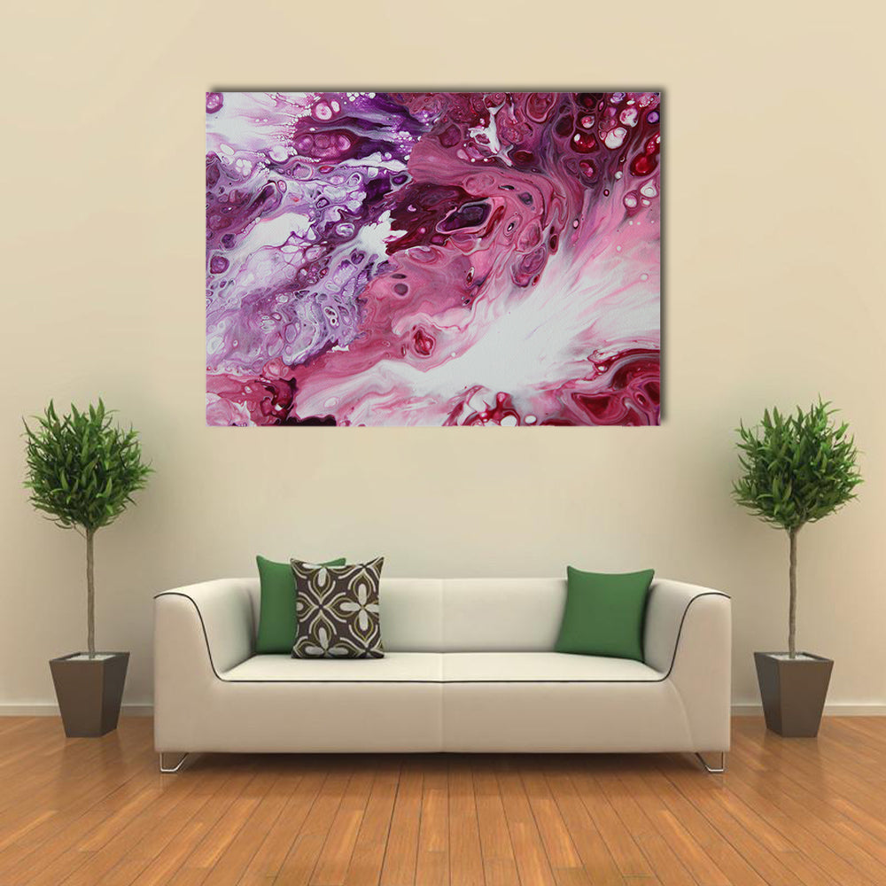 Clashing Tempest Abstract Canvas Wall Art
