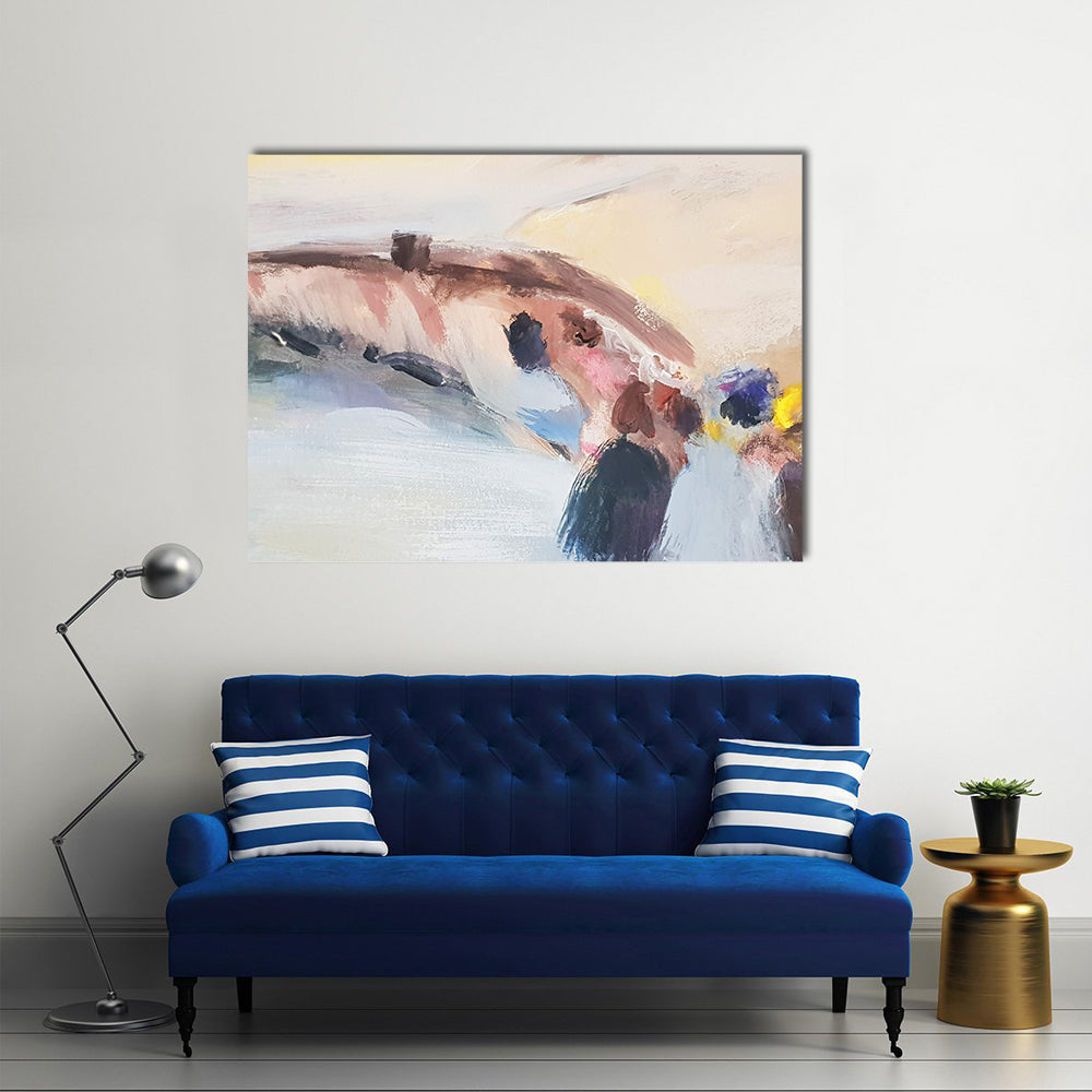 Hand Drawn Sea Sketch Canvas Wall Art