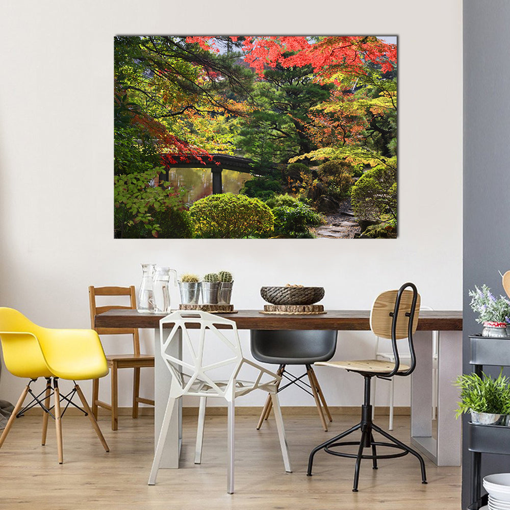 Rinoji Temple Garden Canvas Wall Art