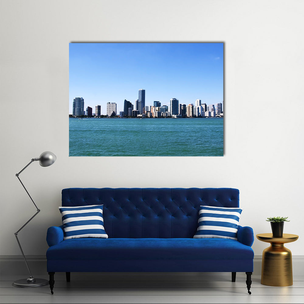 Downtown Miami Skyline Canvas Wall Art