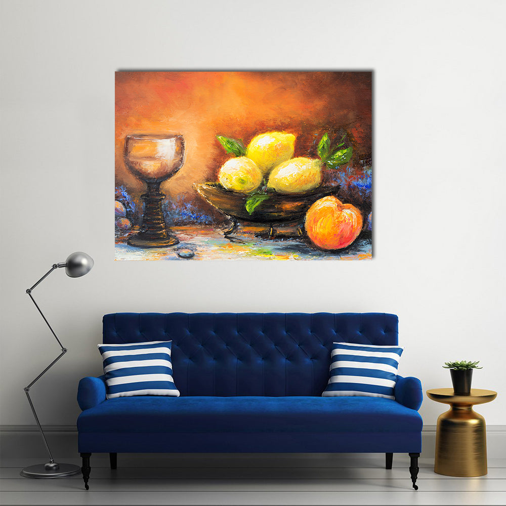 Still Life Fruits Canvas Wall Art