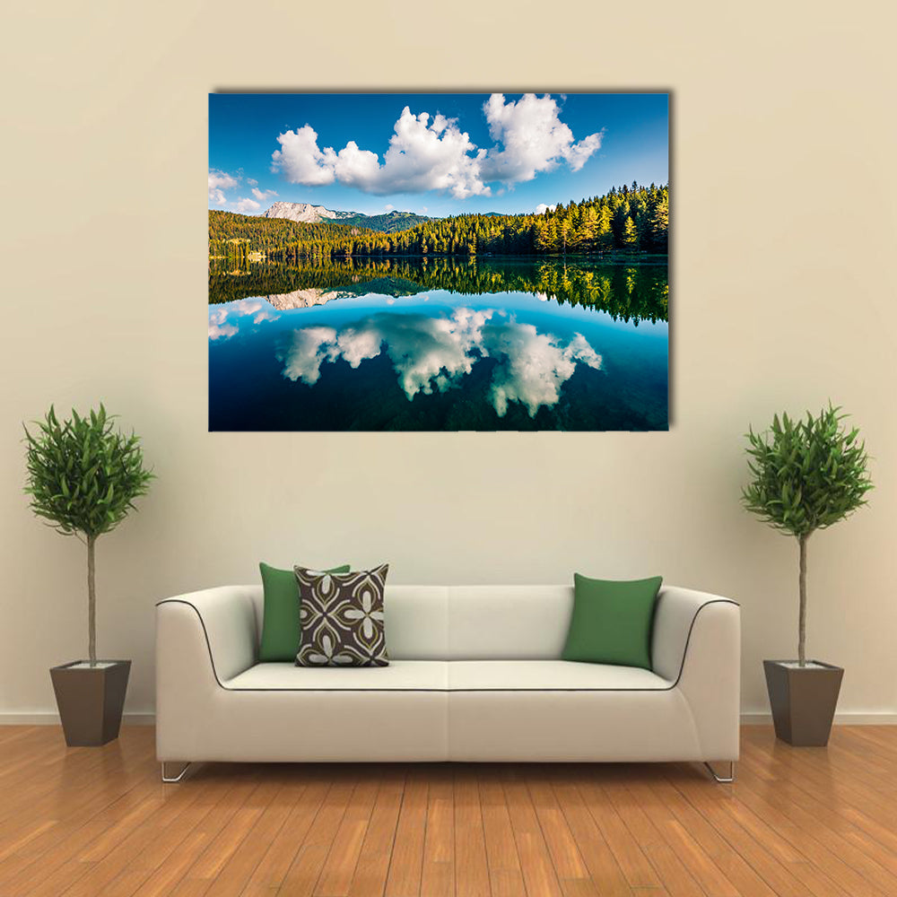 Black Lake Crno Jezero In Montenegro Canvas Wall Art