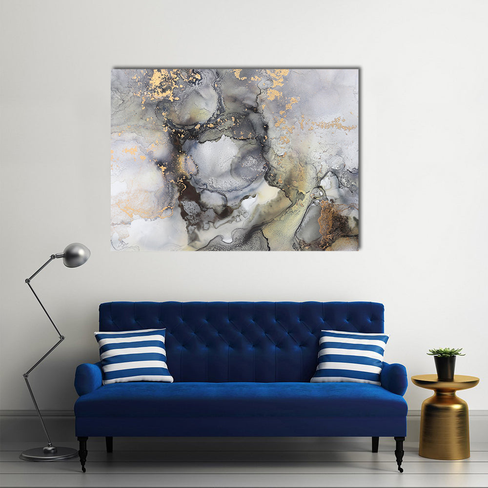Alcohol Fluid Artwork Canvas Wall Art