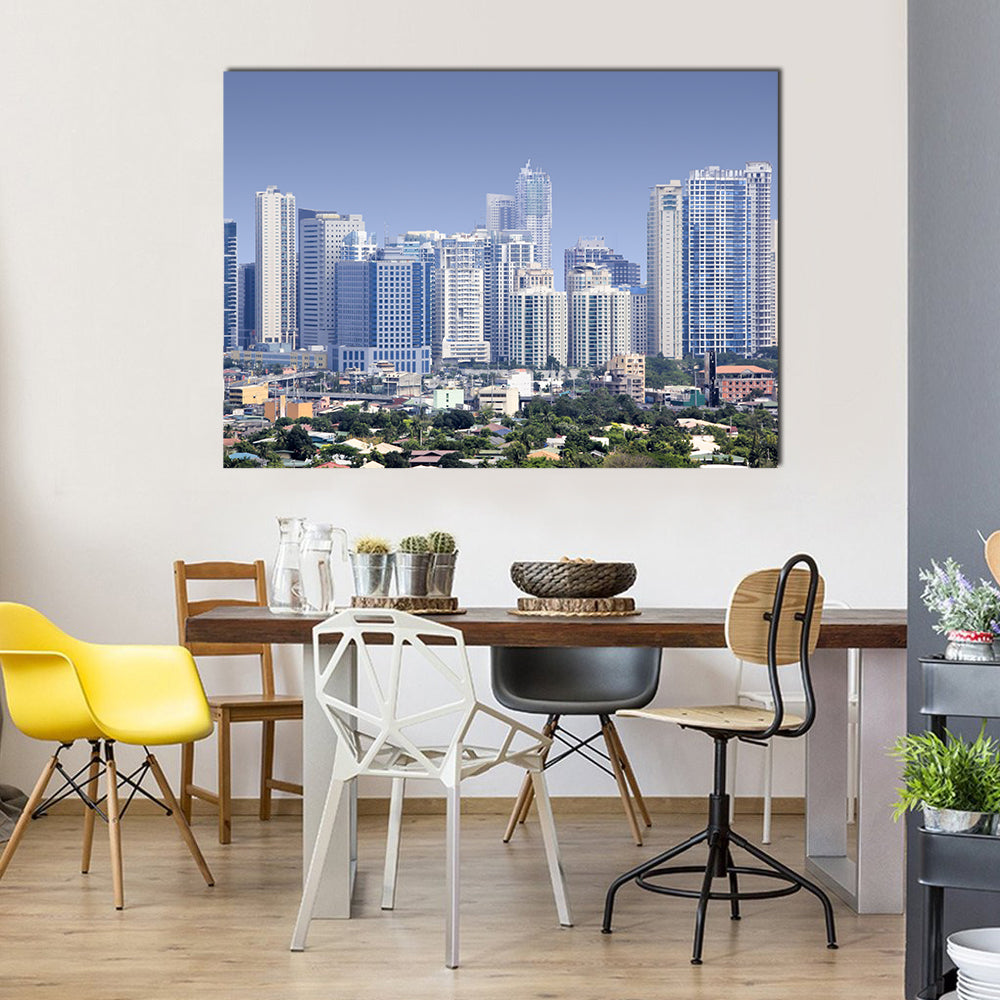Fort Bonifacio Skyscrapers Philippines Canvas Wall Art