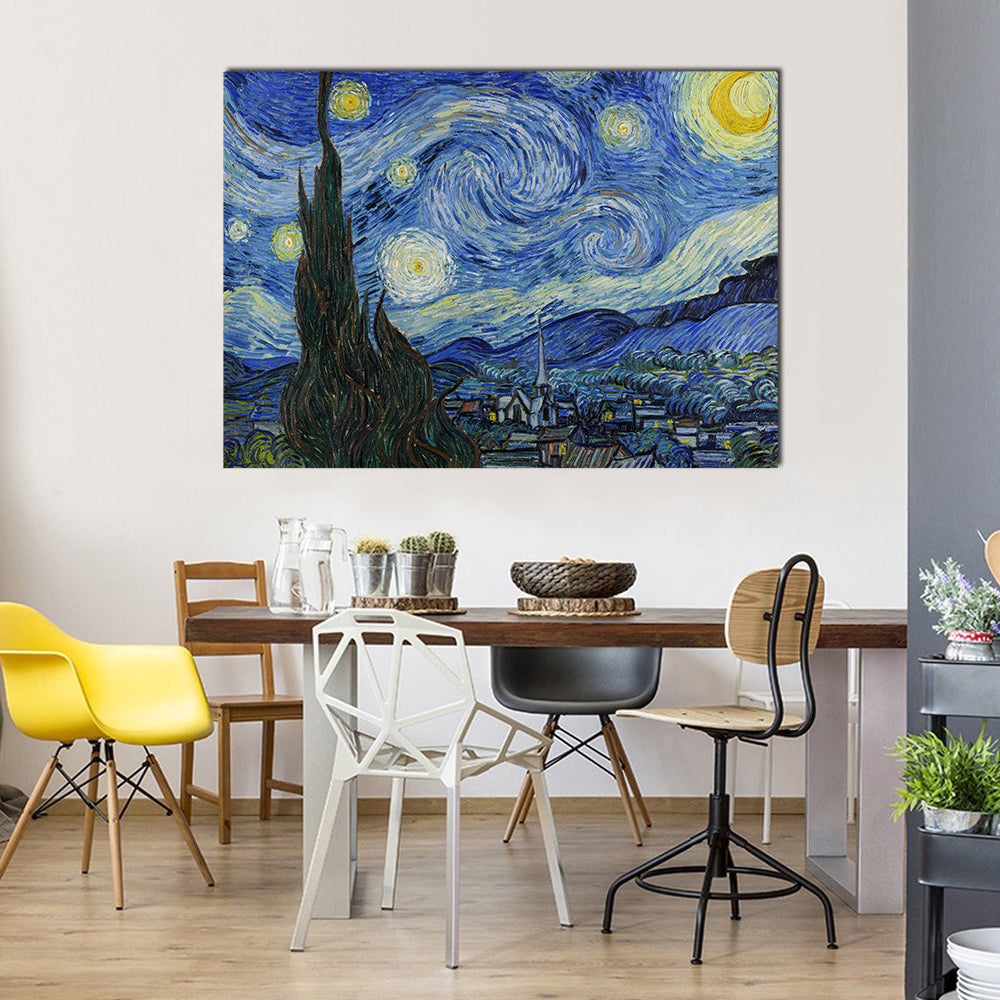 Vincent Van Gogh Starry Night 1889 Canvas Wall Art