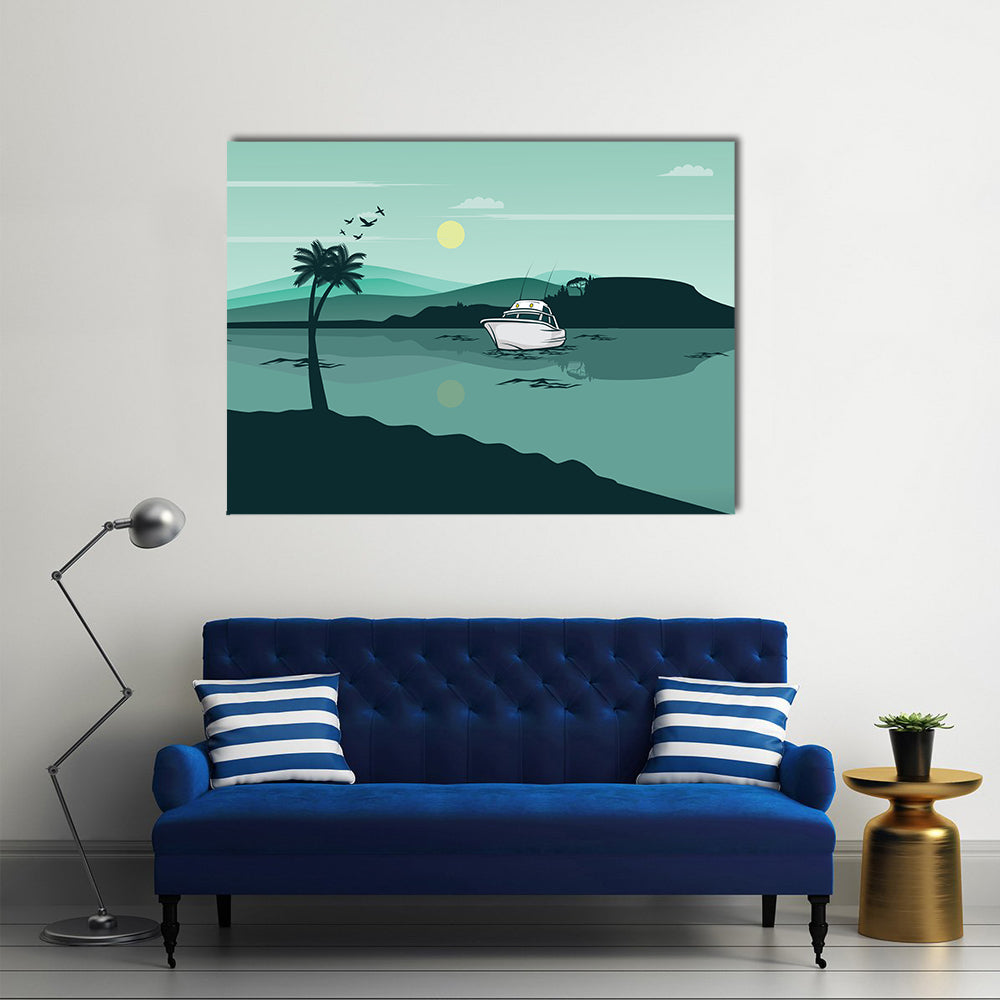 Lake Landscape Canvas Wall Art