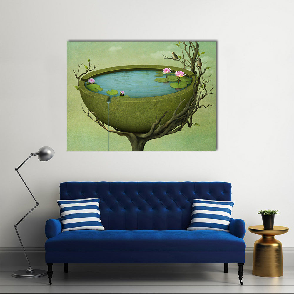 Greeting Card Illustration Canvas Wall Art