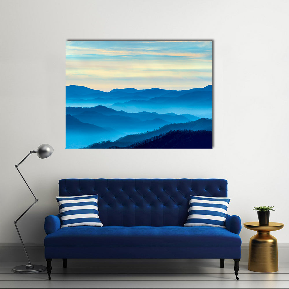 Smoky Mountains In Tennessee Canvas Wall Art