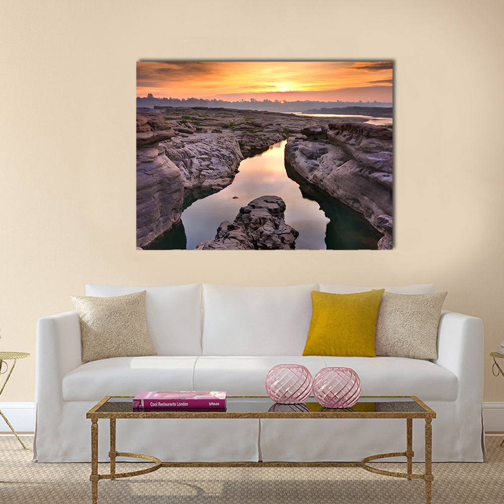 Sunrise At Thailand Grand Canyon Canvas Wall Art