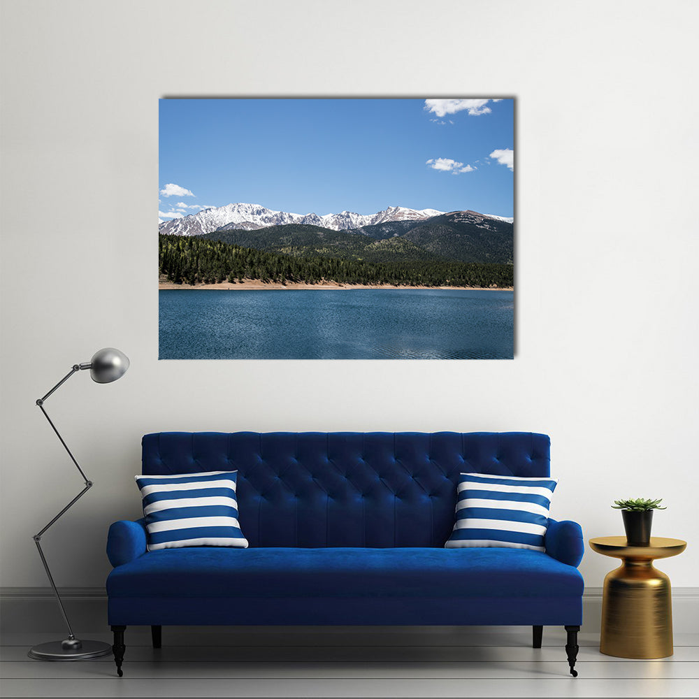 Pikes Peak Crystal Lake Canvas Wall Art
