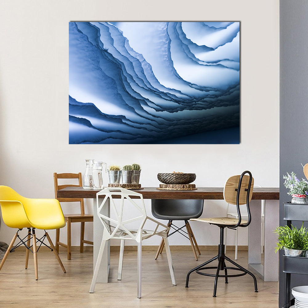 Deep Sea Wave Composition Canvas Wall Art
