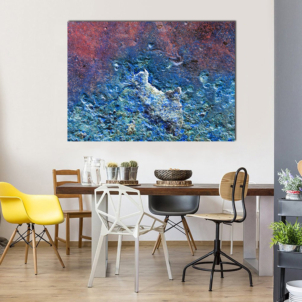 Metallic Texture With Rust Canvas Wall Art