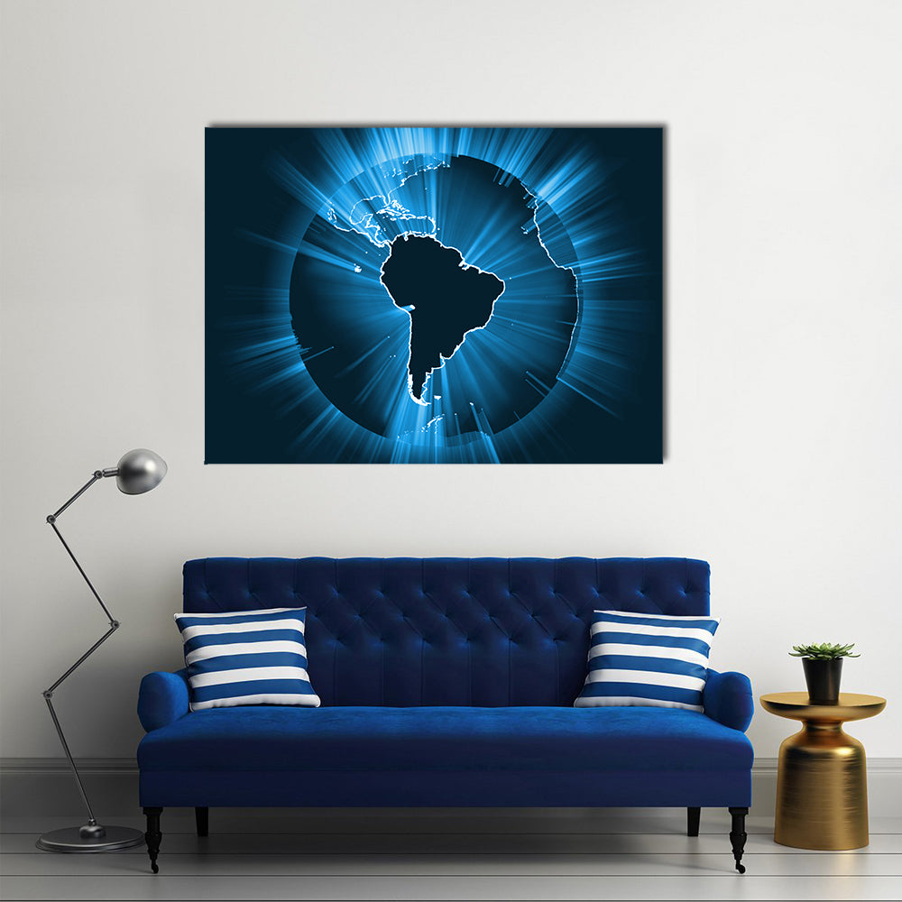 Powerful Earth Radiation Canvas Wall Art