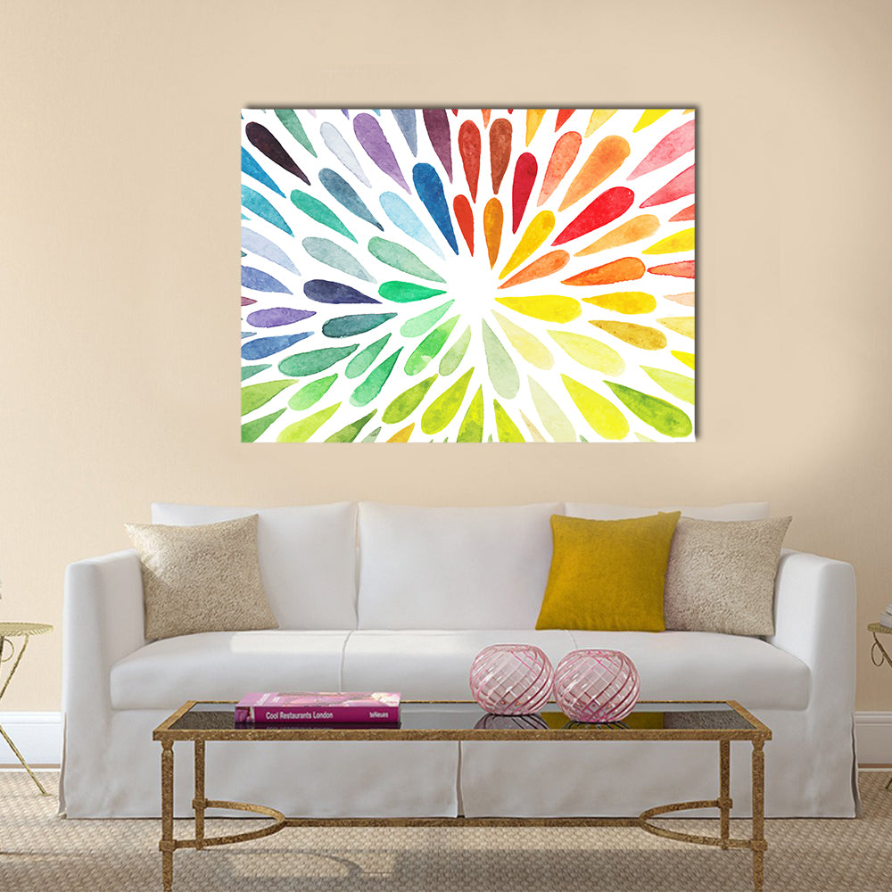 Colorful Splash Drops Canvas Wall Art
