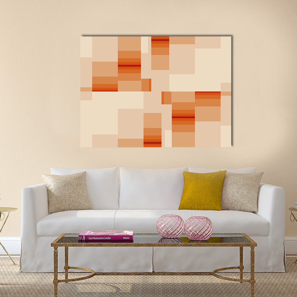 Digital Rectangles Abstract Canvas Wall Art