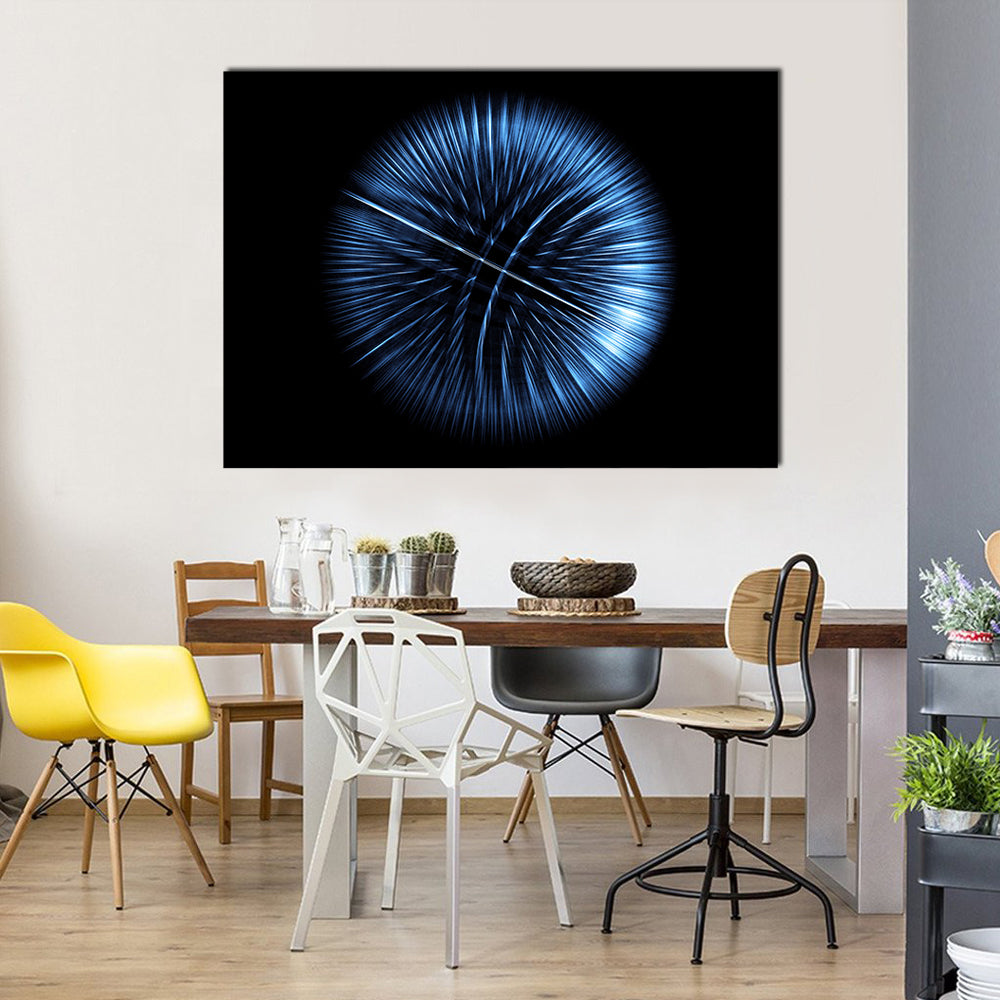 High-tech Glowing Globe Canvas Wall Art