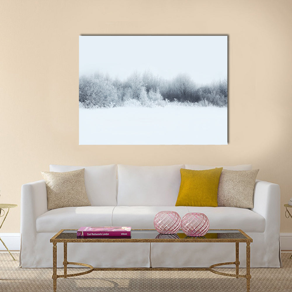 Winter Forest Landscape Canvas Wall Art