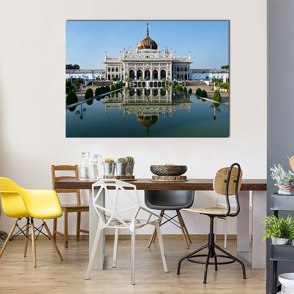 Chota Imambara In Lucknow Canvas Wall Art