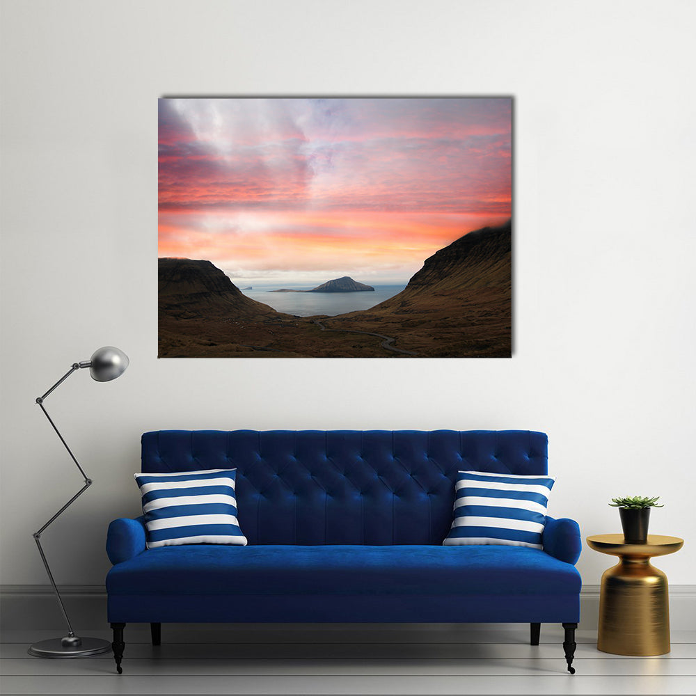 Faroe Islands In The North Atlantic Denmark Canvas Wall Art