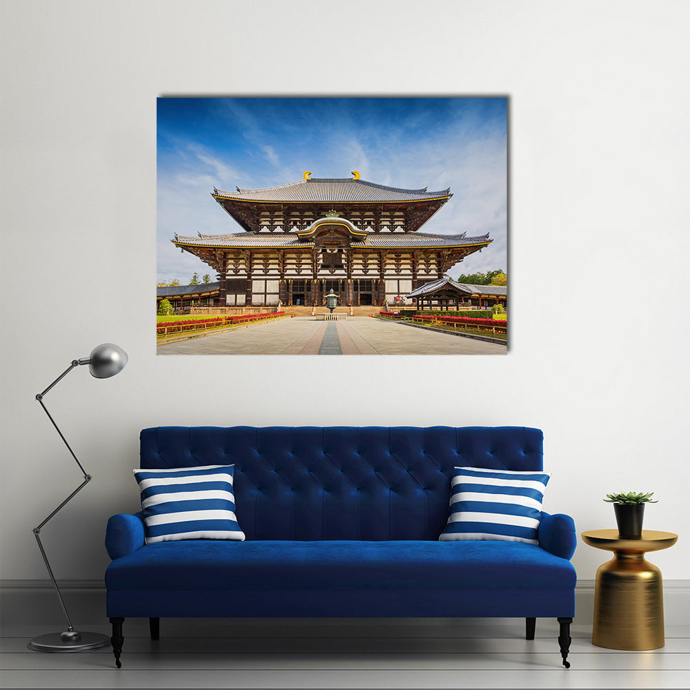 Todaiji Great Buddha Hall, Nara Canvas Wall Art