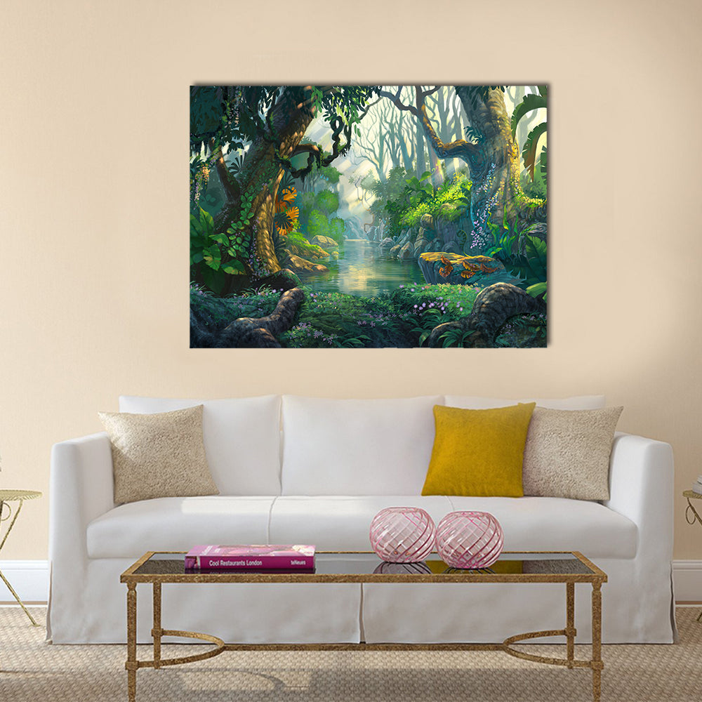Fantasy Forest Canvas Wall Art