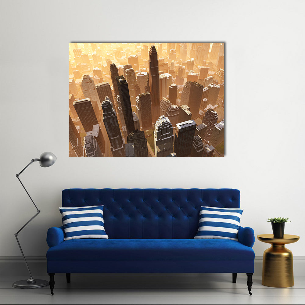 New York Downtown Canvas Wall Art