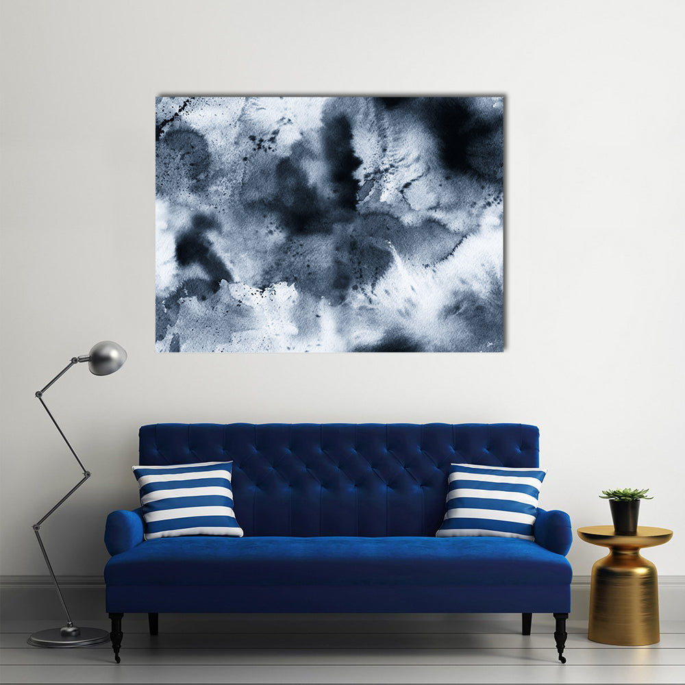 Seamless Ink Wash Abstract Canvas Wall Art