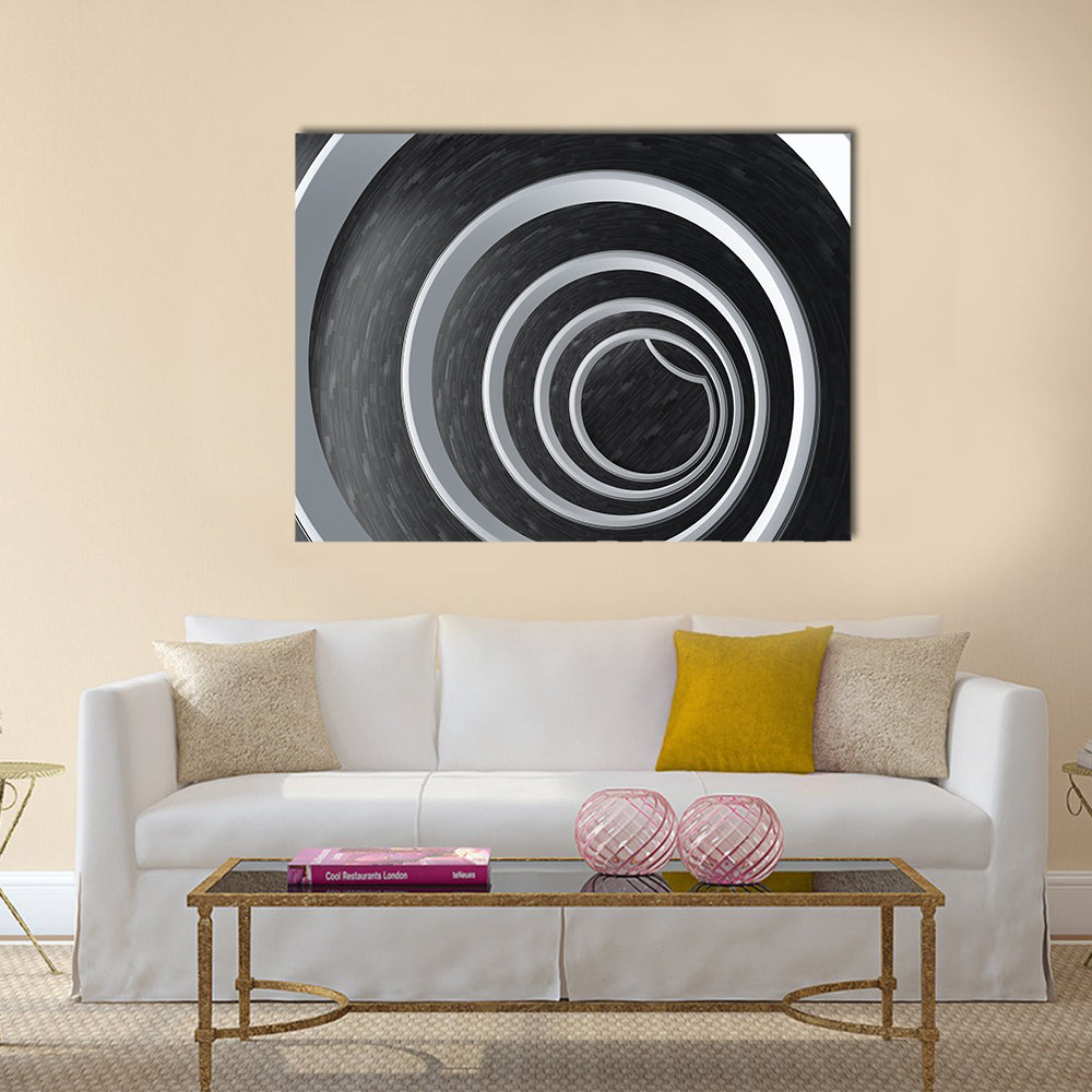 Spiral Ramp Abstract Canvas Wall Art