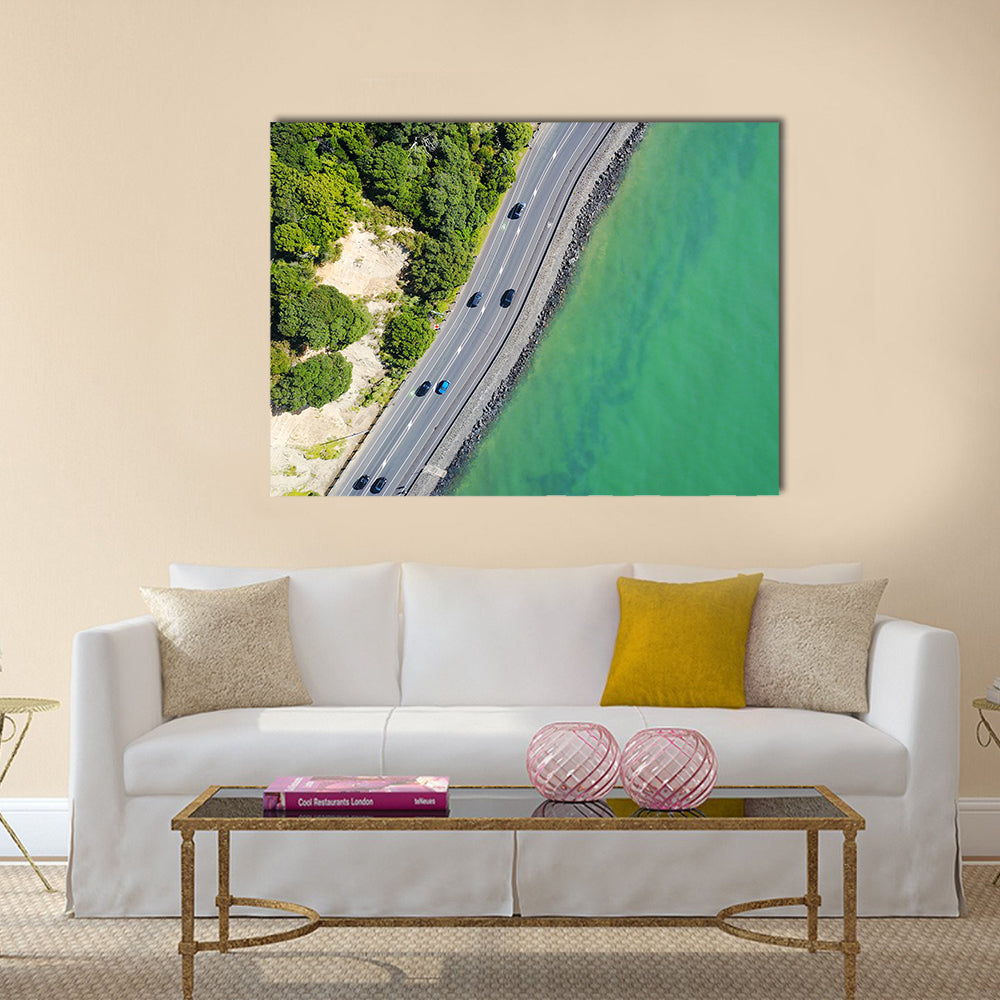Coastal Road in Auckland Canvas Wall Art