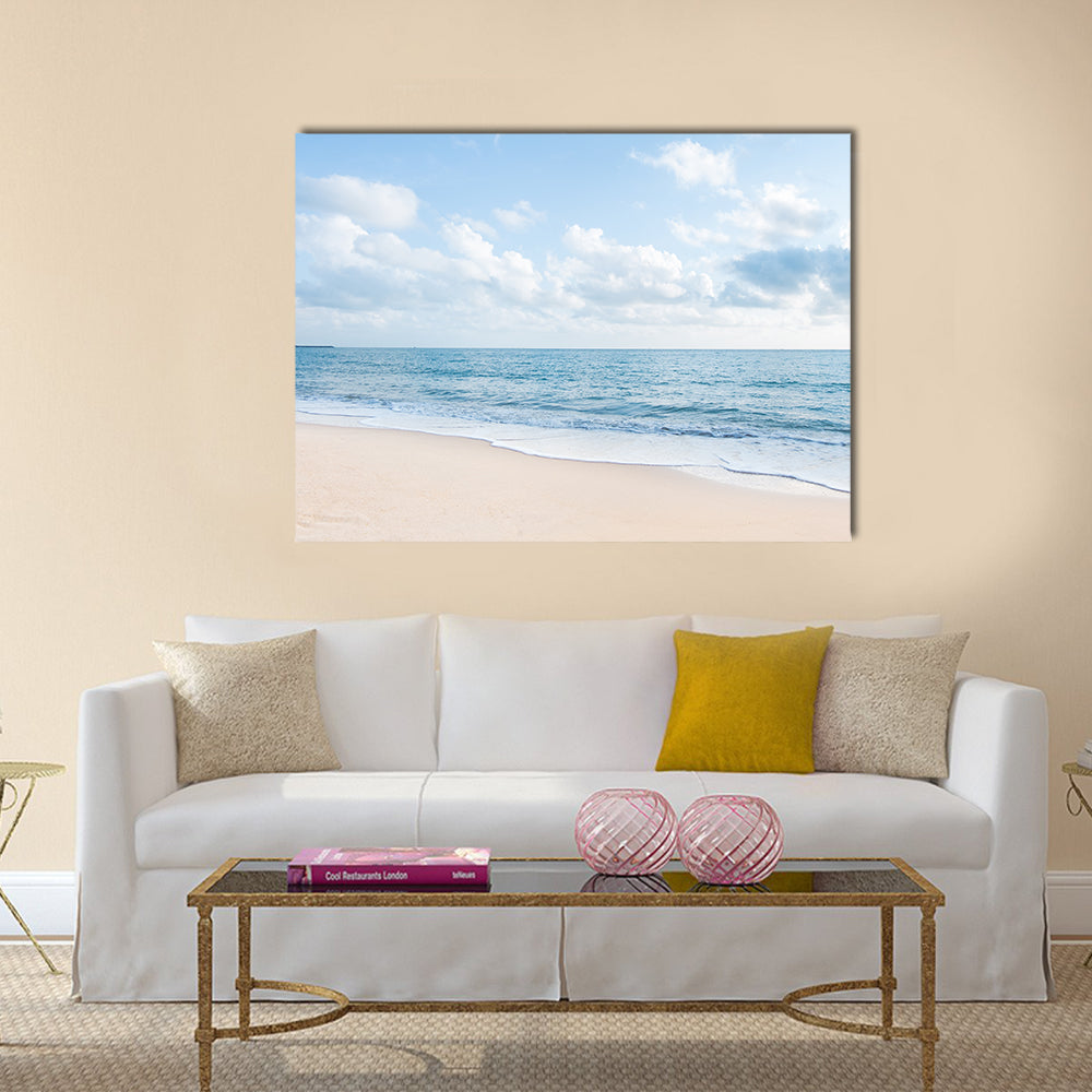White Sand Beach Canvas Wall Art