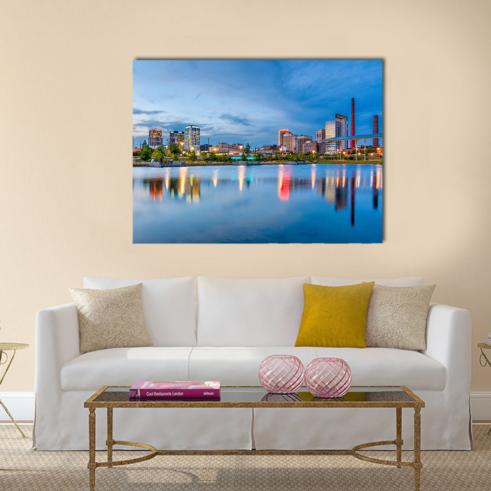 Birmingham Downtown Skyline Canvas Wall Art