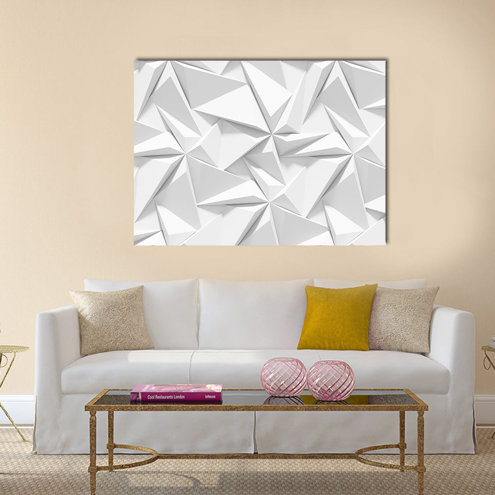Origami Paper Geometric Pattern Canvas Wall Art