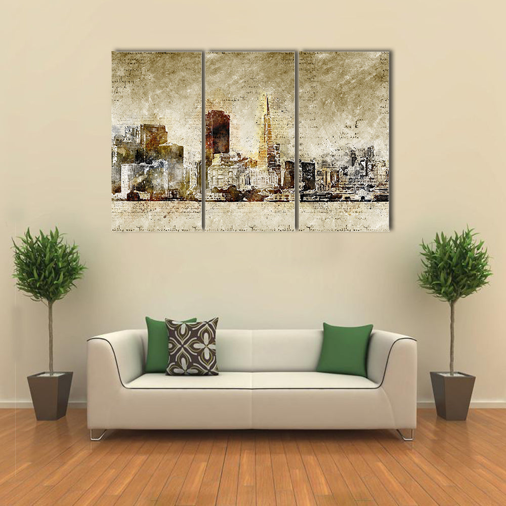 Skyline Of San Francisco Canvas Wall Art
