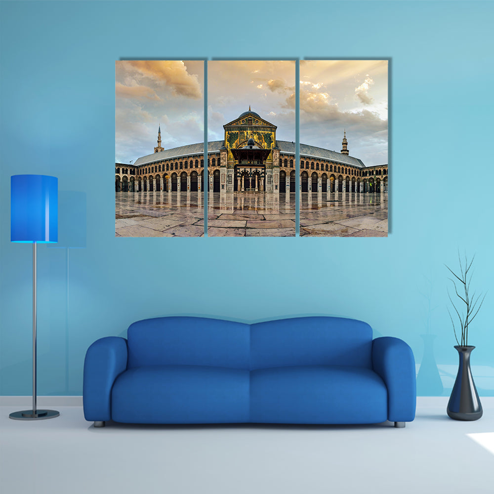 Great Umayyad Mosque Of Damascus Syria Canvas Wall Art