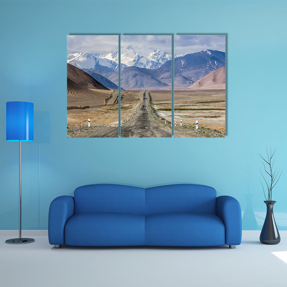Pamir Highway In Tajikistan Canvas Wall Art