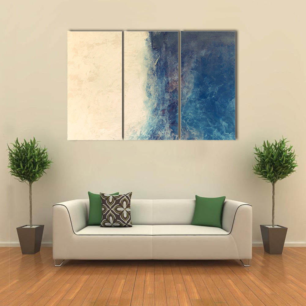 Sea And Beach Abstract Canvas Wall Art