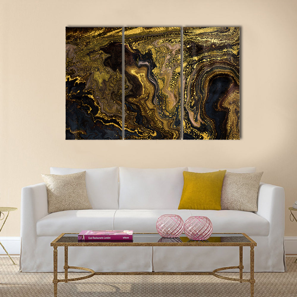 Marble Ripple Pattern Canvas Wall Art