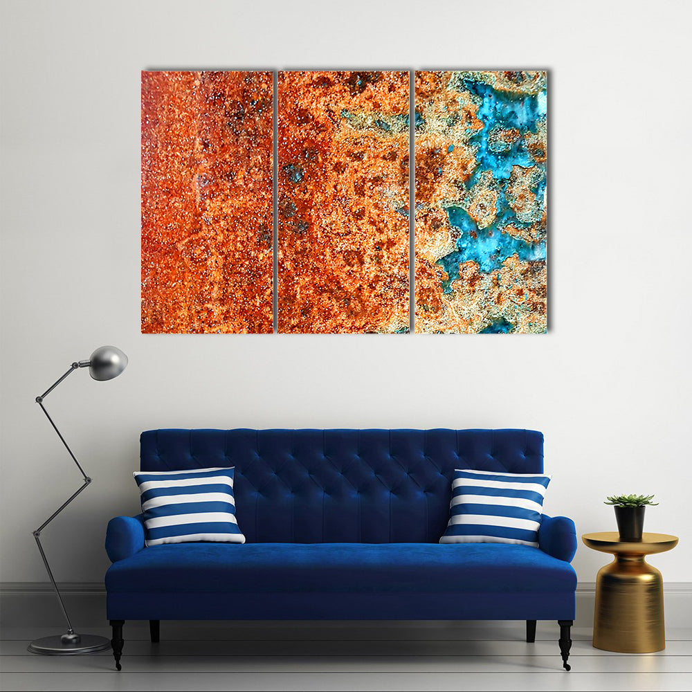 Rust Patterns In Steel Canvas Wall Art