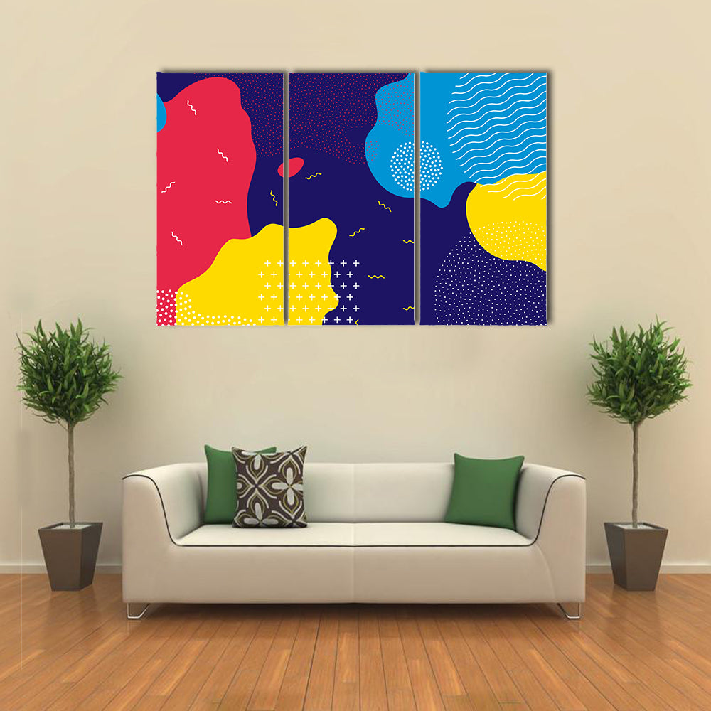 Pop Art Liquid Color Pattern Canvas Wall Art