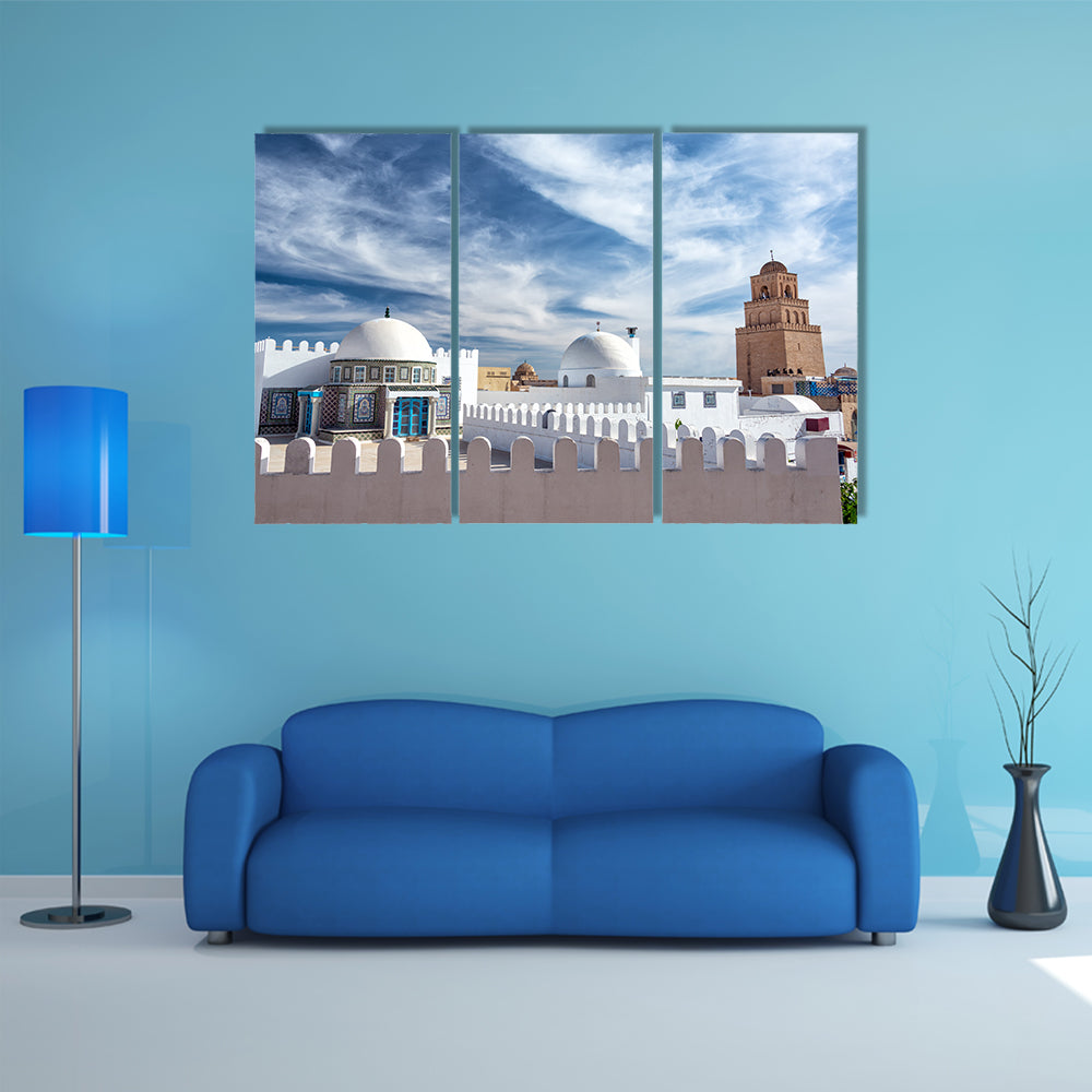 Great Mosque In Kairouan Tunisia Canvas Wall Art