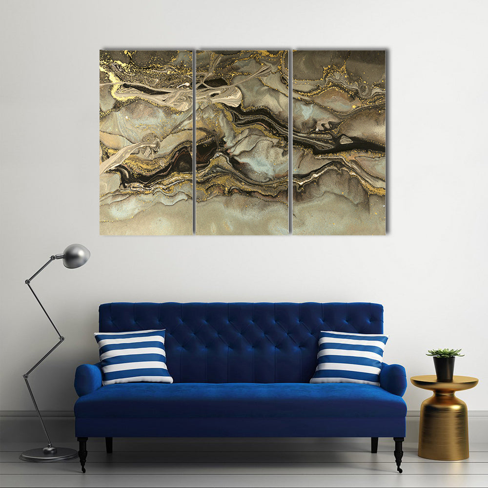 Fluid Marble Pattern Canvas Wall Art