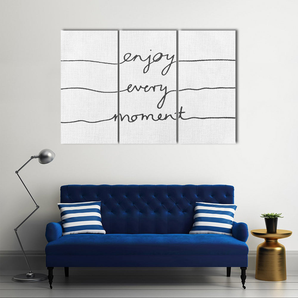 Quote For Positive Thinking Canvas Wall Art
