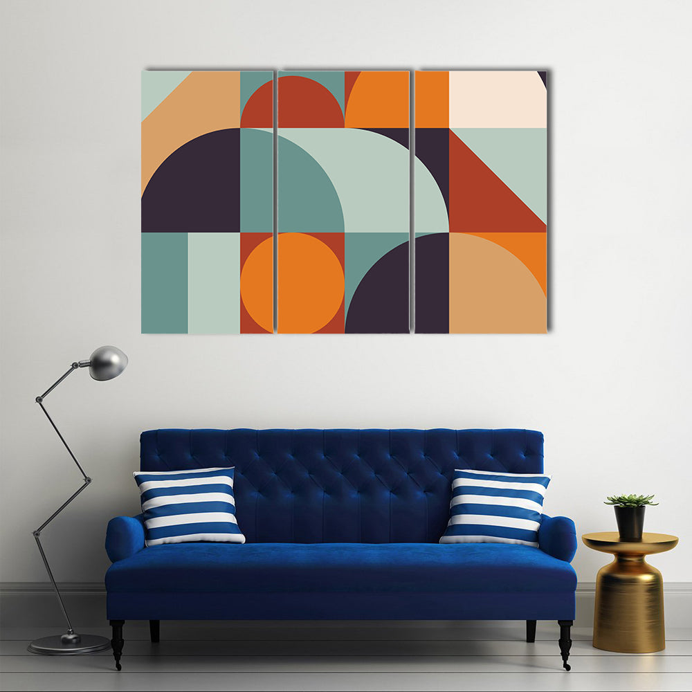 Scandinavian Geometric Abstract Canvas Wall Art