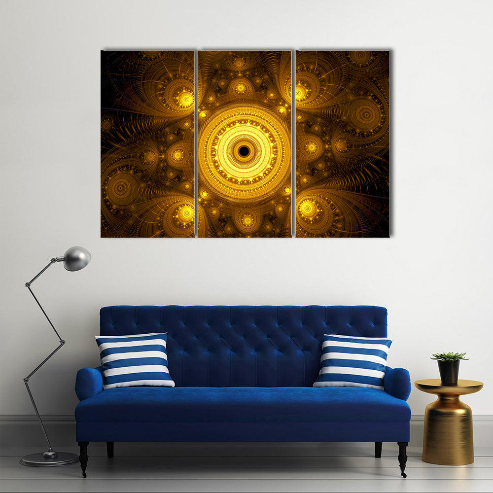 Fractal Mandala Canvas Wall Art