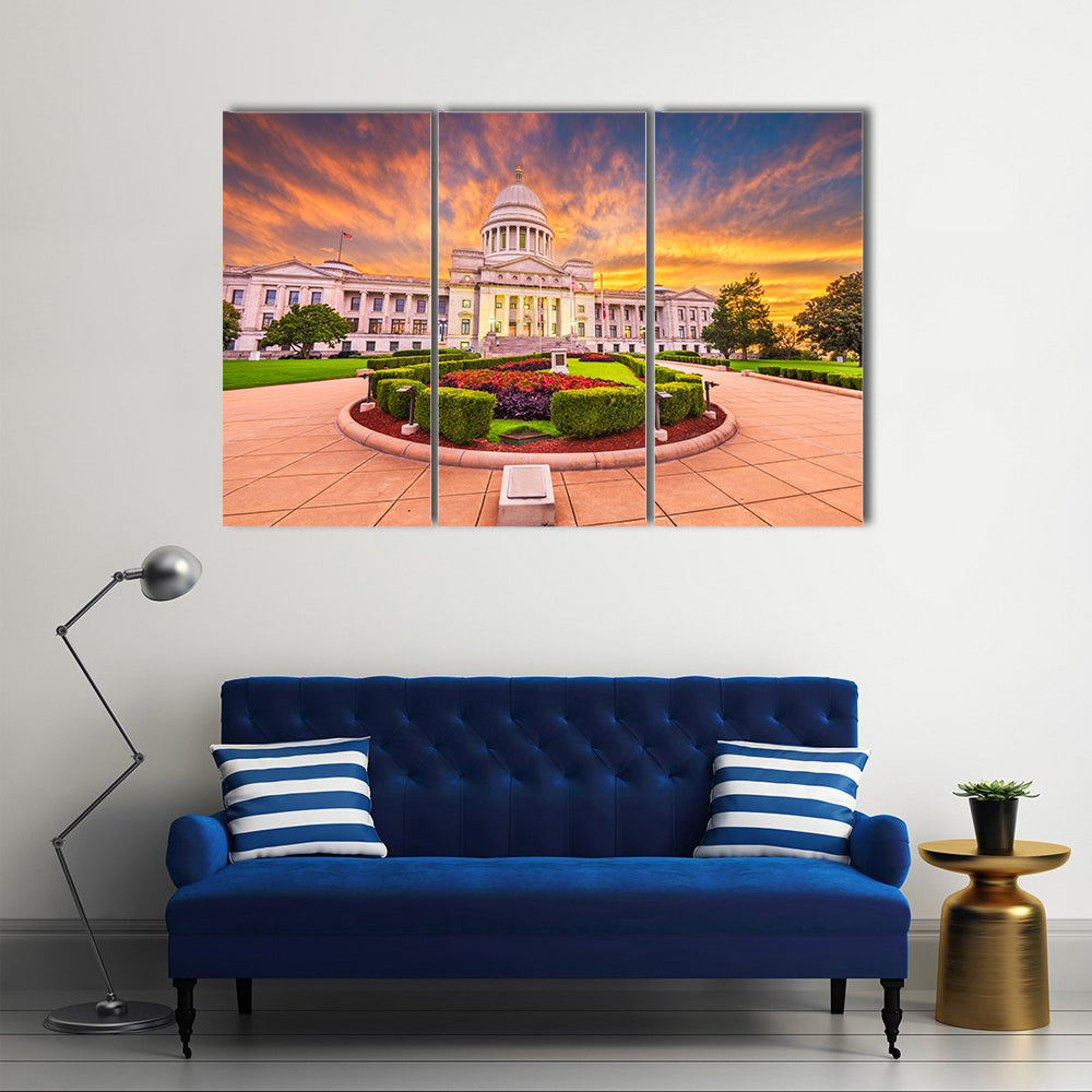 Arkansas State Capitol Building Canvas Wall Art