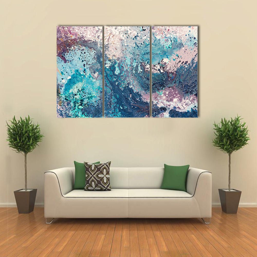 Sandy Sea Abstract Canvas Wall Art