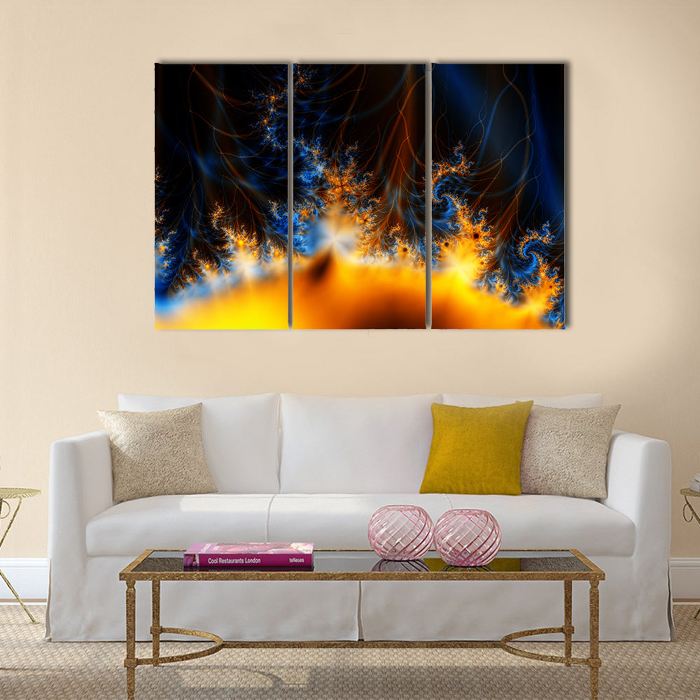 Solar Storm In Outer Space Canvas Wall Art